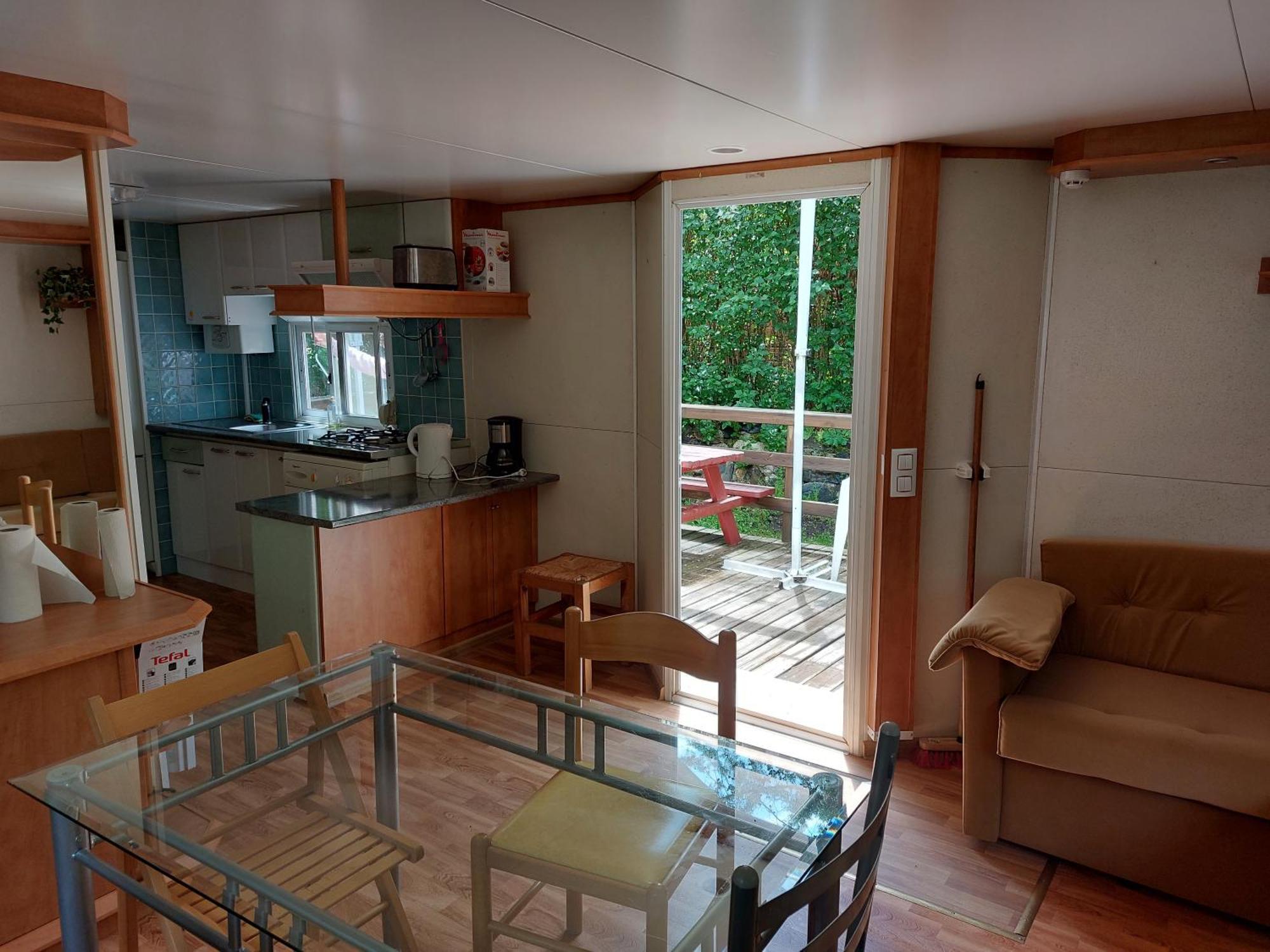 Camping L'Enclave Mobil-Home Estavar Extérieur photo