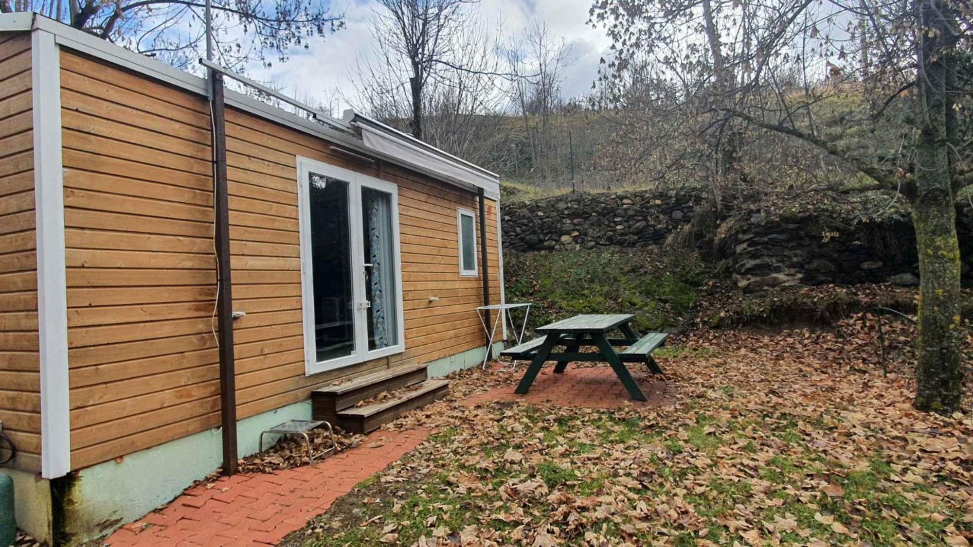 Camping L'Enclave Mobil-Home Estavar Extérieur photo