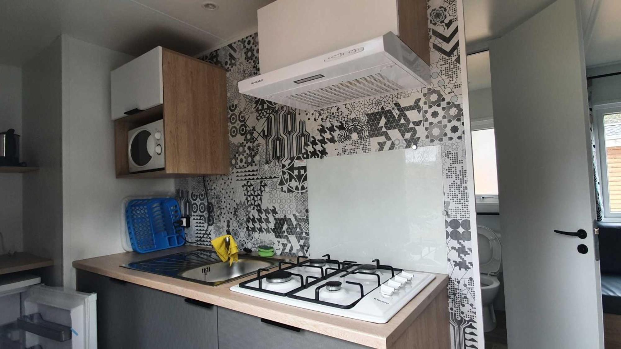 Camping L'Enclave Mobil-Home Estavar Extérieur photo