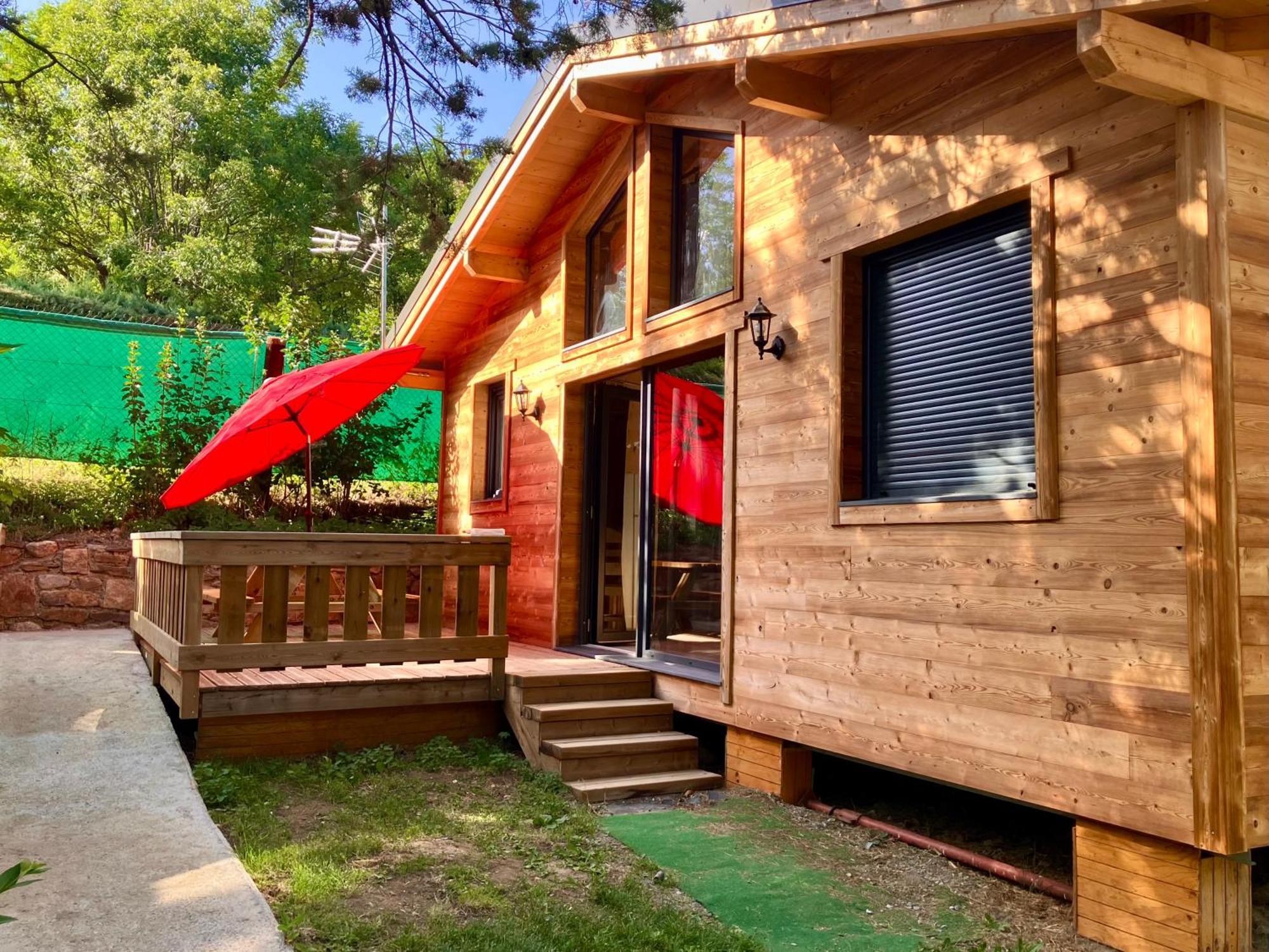 Camping L'Enclave Mobil-Home Estavar Extérieur photo