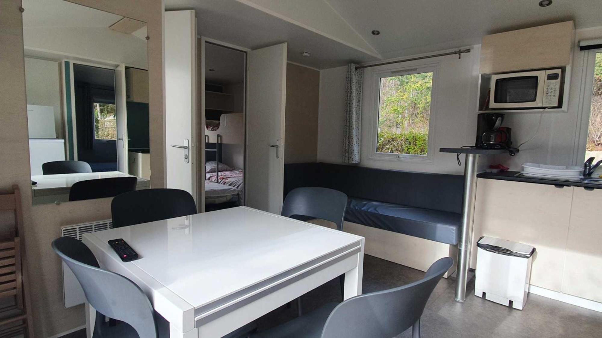 Camping L'Enclave Mobil-Home Estavar Extérieur photo
