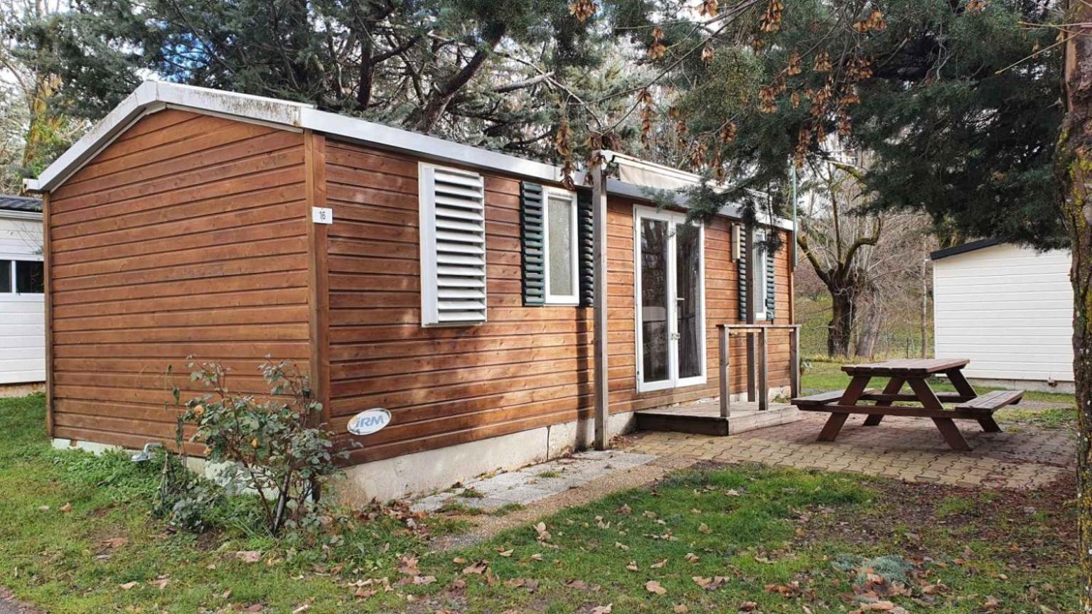Camping L'Enclave Mobil-Home Estavar Extérieur photo